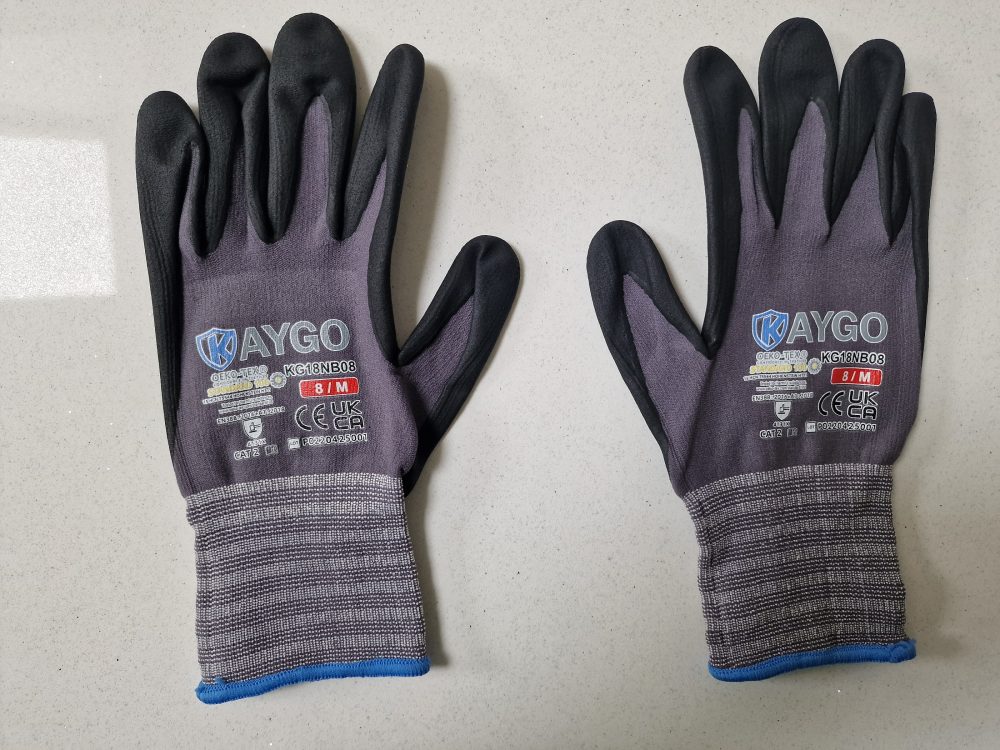 Gorilla Grip Slip Resistant All Purpose Work Gloves 5 Pack Large