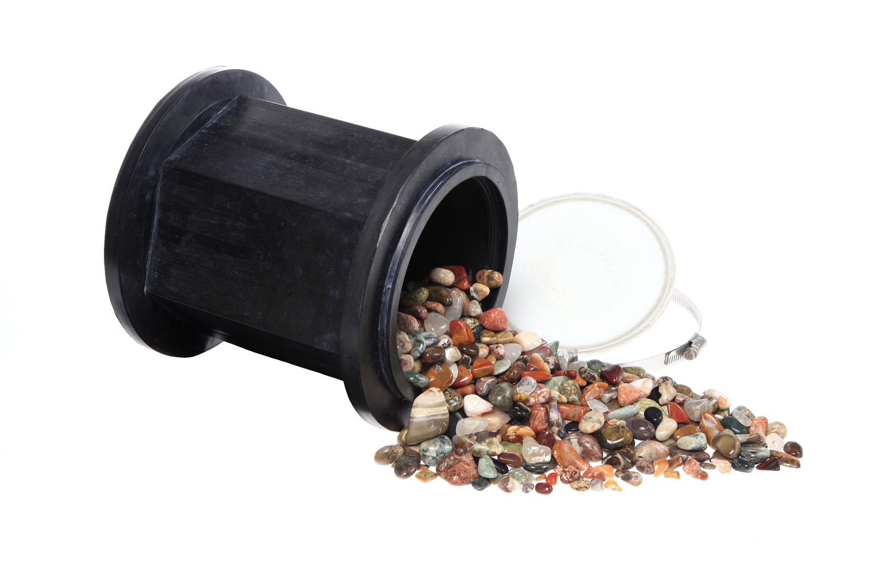 3LB] Professional Rock Polisher Tumbler Kit Includes Rough Gemstones, Quiet  Rock Tumbler with Rubber Barrel Could Continue 7 Days Polishing Electric  Rock Tumbler Machine