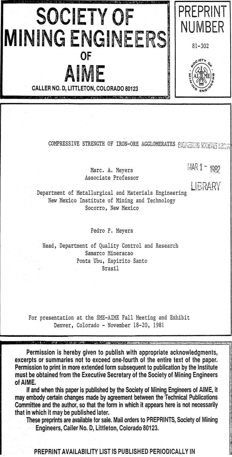 compressive strength of iron-ore agglomerates